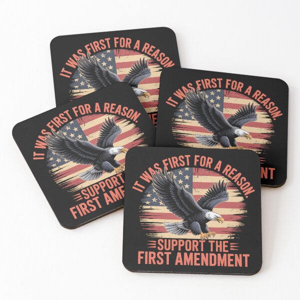 Item preview, It Was First for a Reason – Support the First Amendment Design designed and sold by GiftedExplorer.