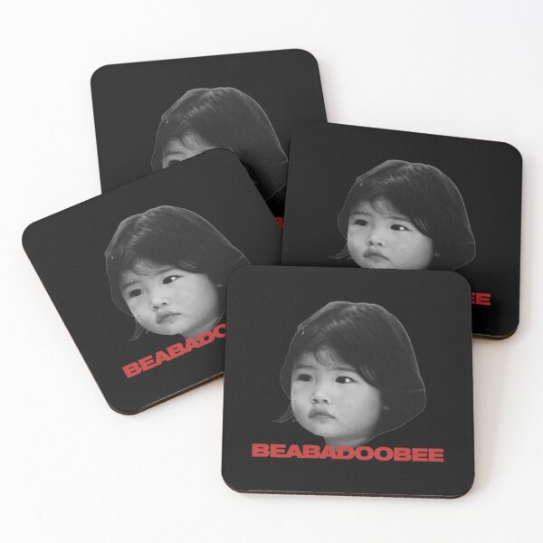 Item preview, Baby Beabadoobee Black And White Photo With Red Text designed and sold by CaptainQuirkNZ.