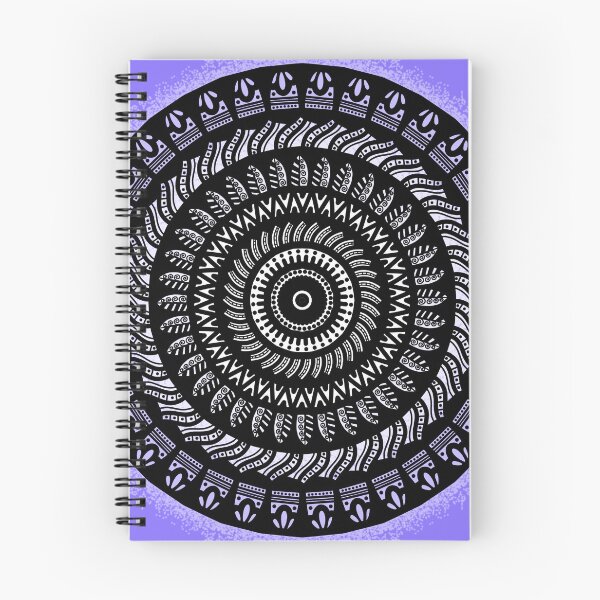 Item preview, Purple violet mandala lover inspired cute minimalistic indian mehndi art designed and sold by DivineMandala.