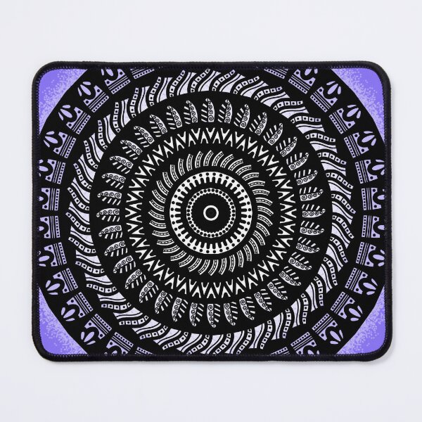 Item preview, Purple violet mandala lover inspired cute minimalistic indian mehndi art designed and sold by DivineMandala.