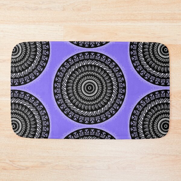 Item preview, Purple violet mandala lover inspired cute minimalistic indian mehndi art designed and sold by DivineMandala.