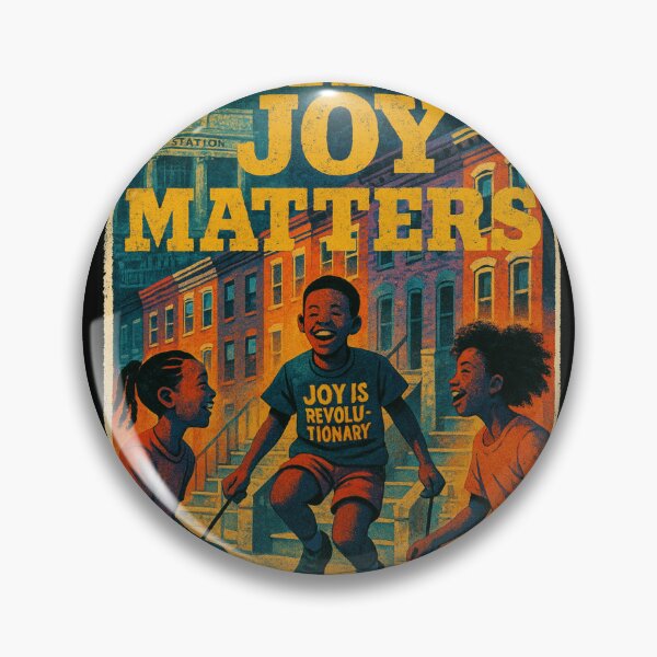 Item preview, Black Joy Matters – Revolutionary Kids Art Print designed and sold by Resilient Roots Customs Oakland.