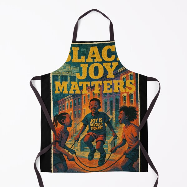 Item preview, Black Joy Matters – Revolutionary Kids Art Print designed and sold by Resilient Roots Customs Oakland.