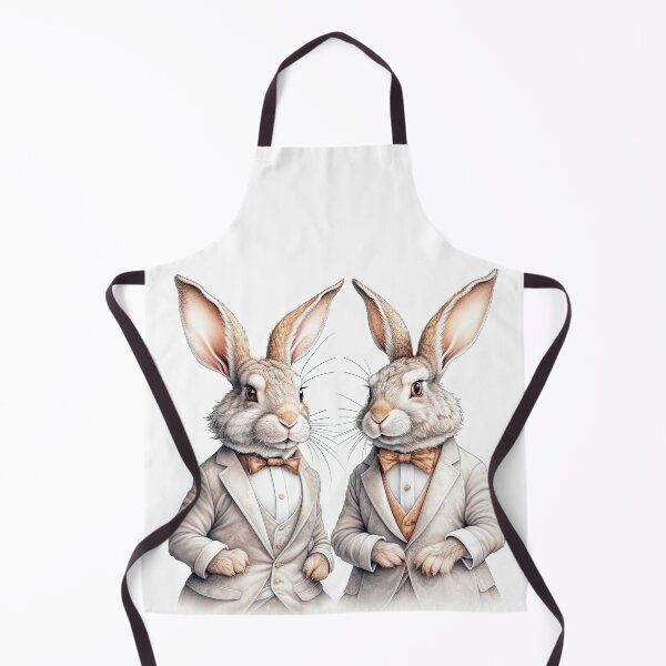 Item preview, Two funny rabbits in the style of steam punk designed and sold by LanaGustavsson.