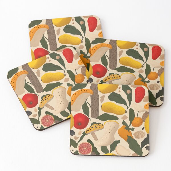Item preview, Abstract vegetables pattern or fruits? I'm not so sure. It's wild! designed and sold by DoodleEveryday.