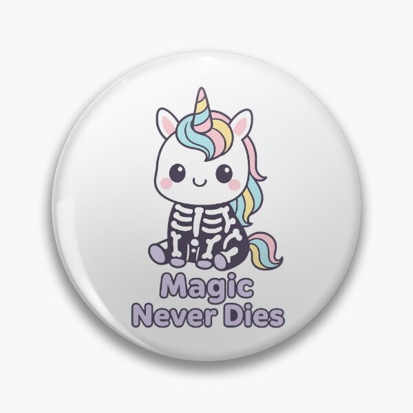 Item preview, Magic Never Dies – Kawaii Skeleton Unicorn designed and sold by Dream Machine.