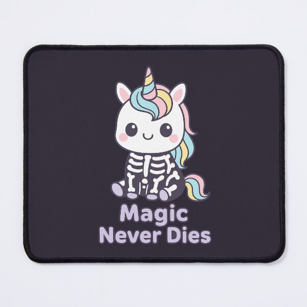 Item preview, Magic Never Dies – Kawaii Skeleton Unicorn designed and sold by DreamMachine69.
