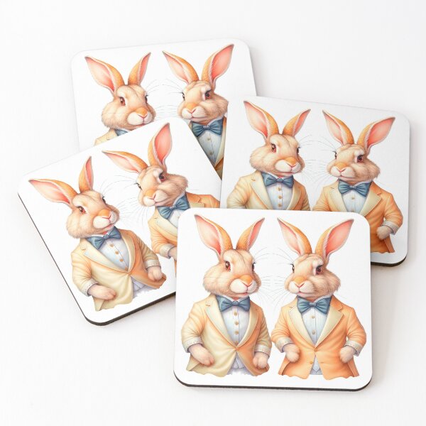 Item preview, Two funny rabbits in the style of steam punk designed and sold by LanaGustavsson.