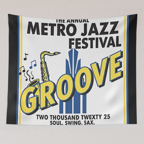 Item preview, Metro Jazz Festival, Groove T-Shirt designed and sold by Zeraels.