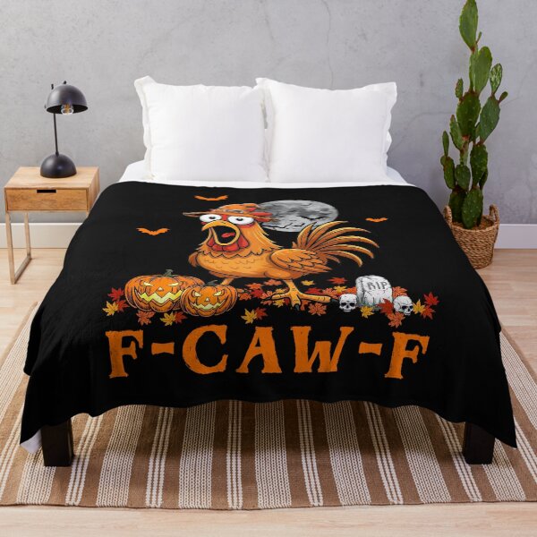 Item preview, Funny Halloween Chicken F-Caw-F Humor Quote Meme designed and sold by laszlosaobere.