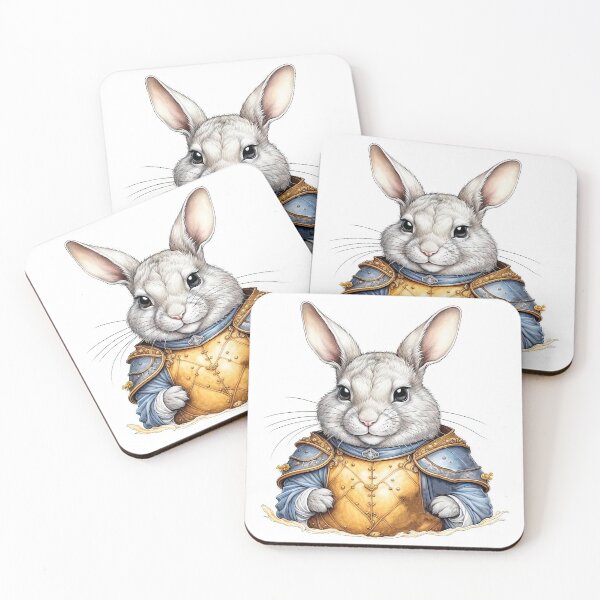 Item preview, Funny antropomorphic chinchilla knight designed and sold by LanaGustavsson.
