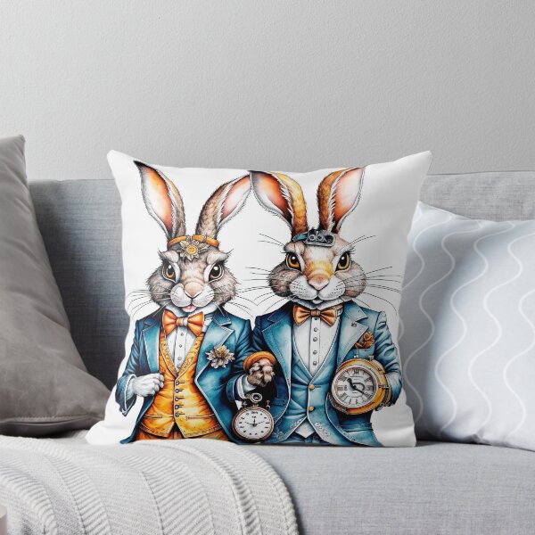 Item preview, Two funny anthropomorphic rabbits in the style of steam punk, designed and sold by LanaGustavsson.
