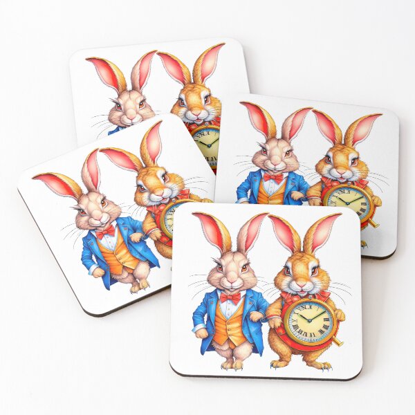 Item preview, Two funny anthropomorphic rabbits in the style of steam punk, designed and sold by LanaGustavsson.