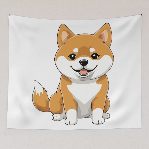 Item preview, Shiba Inu or cute Shiba dog in plain drawing designed and sold by amiplay.