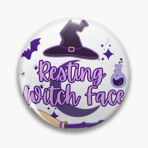 Item preview, Resting Witch Face T-Shirt – Funny Halloween Graphic Tee designed and sold by RetroFlow Designs..
