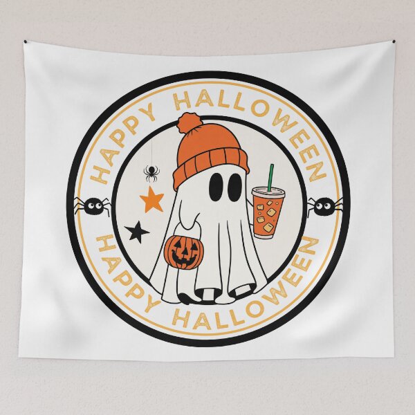 Item preview, Friendly Halloween Ghost trick or treater designed and sold by Wickedsherry13.