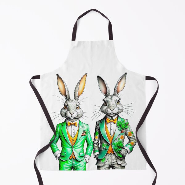Item preview, Two funny anthropomorphic rabbits in the style of steam punk, designed and sold by LanaGustavsson.