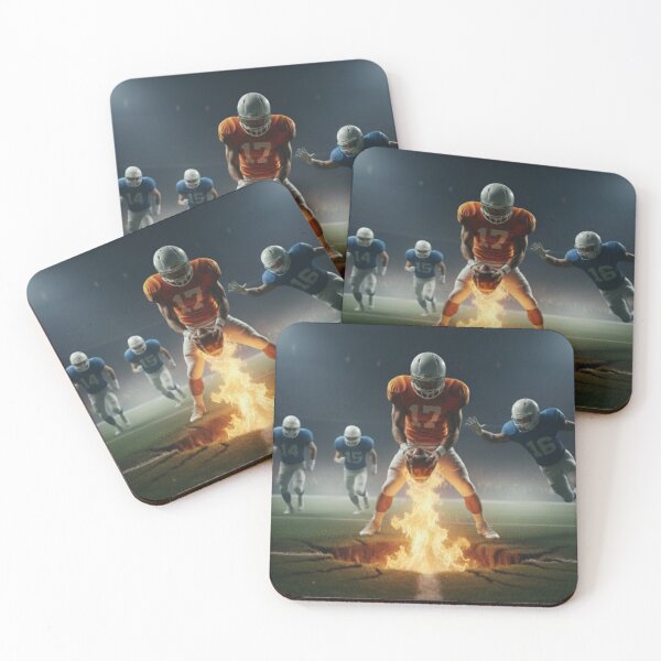 Item preview, iPhone 17 Case | Flaming Football Touchdown | American Football / WOWWW designed and sold by PunchMonkeyArt.