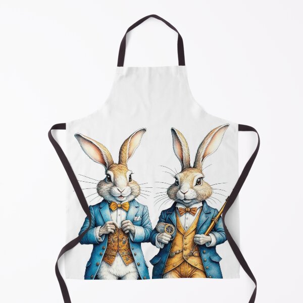 Item preview, Two funny anthropomorphic rabbits in the style of steam punk, designed and sold by LanaGustavsson.