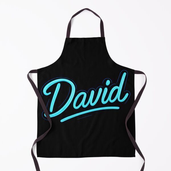 Item preview, David Neon Name Design – Glowing Blue Futuristic Typography Art for Stickers, T-Shirts & Gifts designed and sold by DailyVibesCo.