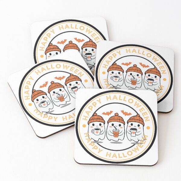 Item preview, Boo-rista Ghosts, Three cute ghosts with coffee  designed and sold by Wickedsherry13.