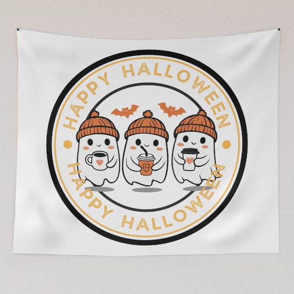 Item preview, Boo-rista Ghosts, Three cute ghosts with coffee  designed and sold by Wickedsherry13.