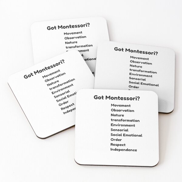 Item preview, Got Montessori? Acrostic Design – Montessori Teacher Values designed and sold by MforMontessori.