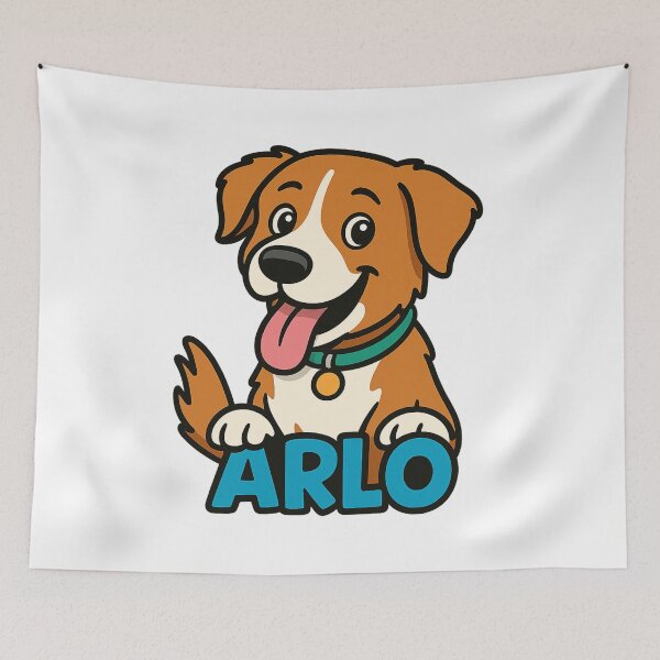 Item preview, arlo the cute dog, dog lover , men women kid designed and sold by ArtByMigdad.