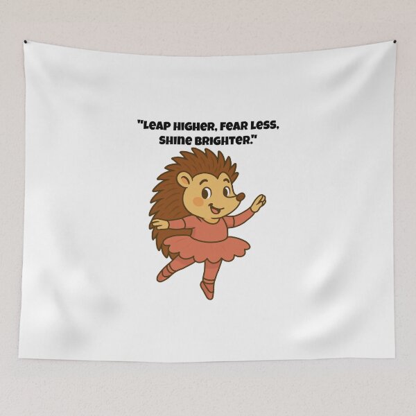 Item preview, Fearless Ballet Hedgehog designed and sold by Latitude 1°N.