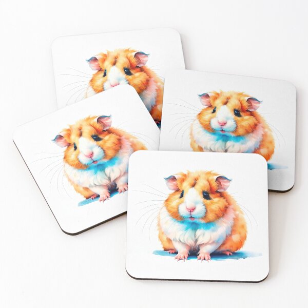 Item preview, Hamster on a white background in watercolor style. designed and sold by LanaGustavsson.
