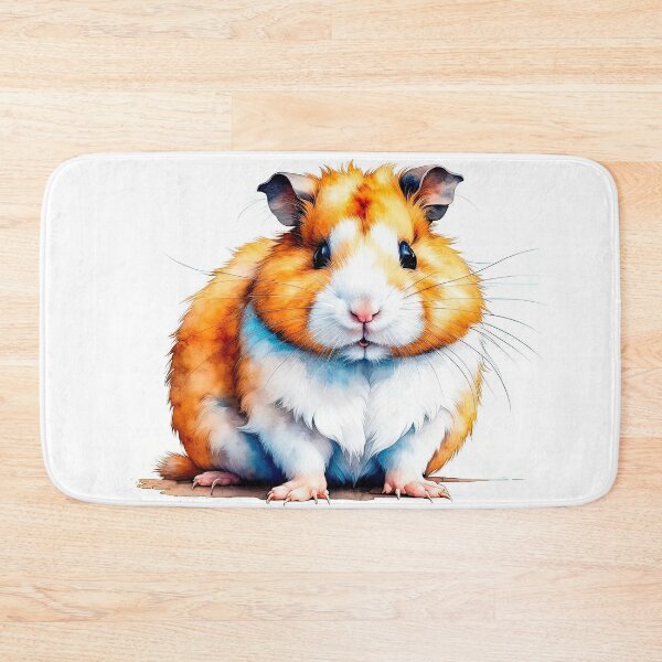 Item preview, Hamster on a white background in watercolor style. designed and sold by LanaGustavsson.