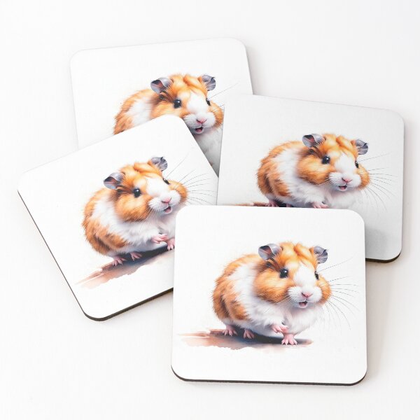 Item preview, Hamster on a white background in watercolor style. designed and sold by LanaGustavsson.