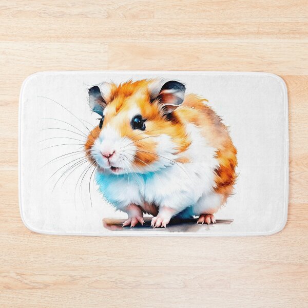 Item preview, Hamster on a white background in watercolor style. designed and sold by LanaGustavsson.