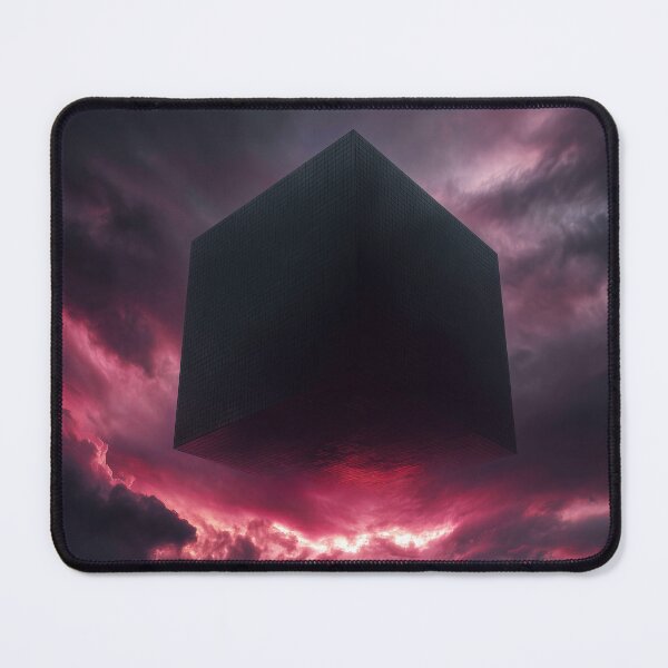 Item preview, Cosmic Black Cube – Surreal Sci-Fi Dark Fantasy Art designed and sold by Talevin.