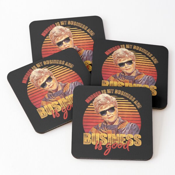Item preview, Vintage Jessica Fletcher Murder Is My Business And Business Is Good Gifts designed and sold by ButterflyMak.