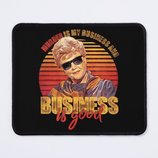 Item preview, Vintage Jessica Fletcher Murder Is My Business And Business Is Good Gifts designed and sold by ButterflyMak.