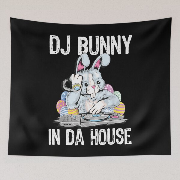 Item preview, DJ Bunny In Da House Rabbit Funny Easter designed and sold by AhmadLakin.