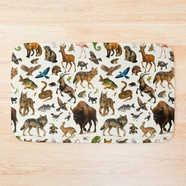 Item preview, Animals of Southern Europe Retro Illustration Wildlife Chart designed and sold by kakarikihill.