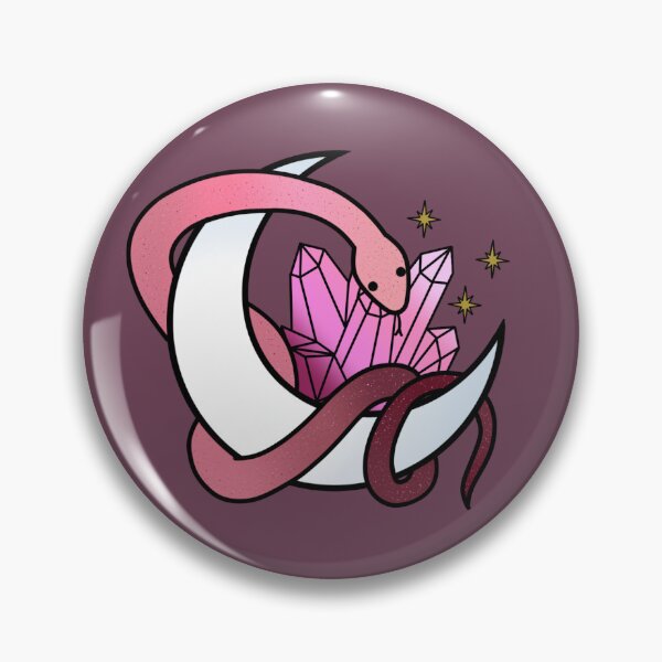 Item preview, October Pink Tourmaline Birthstone Snake designed and sold by Lavender Lantern .