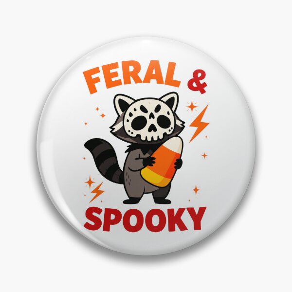 Item preview, Feral and Spooky Halloween Raccoon with Candy Corn designed and sold by Tigerr3g.
