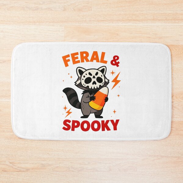 Item preview, Feral and Spooky Halloween Raccoon with Candy Corn designed and sold by Tigerr3g.