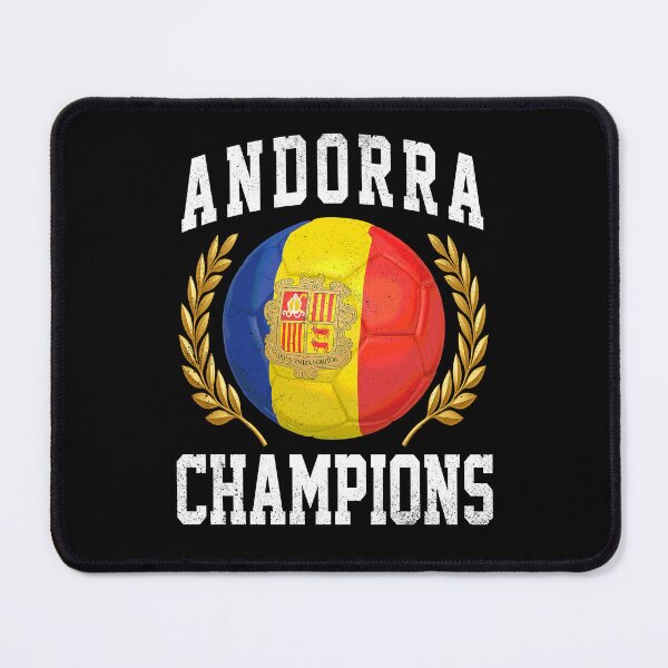 Item preview, SOCCER BALL FLAG CHAMPIONS - ANDORRA - Fans and Teams for Men and Women T-shirt designed and sold by wallsandpatts.