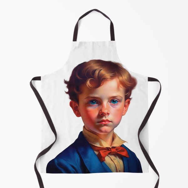 Item preview, .The portert of a cute Victorian boy on a white background isolated. Vintage design in the style of an old oil painting. designed and sold by LanaGustavsson.