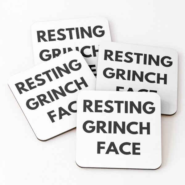 Item preview, Resting Grinch Face, Christmas, Xmas designed and sold by MinimalistSunny.