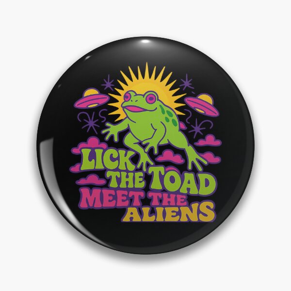 Item preview, Lick the Toad Meet the Aliens Psychedelic Trippy designed and sold by Tigerr3g.