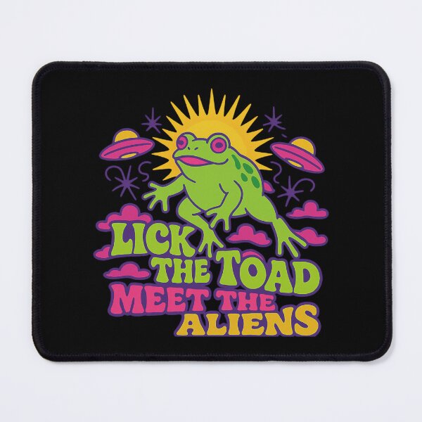 Item preview, Lick the Toad Meet the Aliens Psychedelic Trippy designed and sold by Tigerr3g.