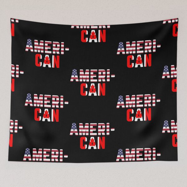 Item preview, American Canadian Flag America Canada Patriotic Pride USA designed and sold by LaJCulture.