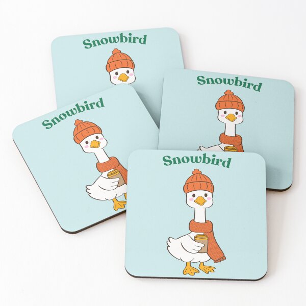 Item preview, Snowbird Winter Goose – Cute Cozy Coffee Bird Design for Holiday Apparel & Gifts designed and sold by mamawitz.