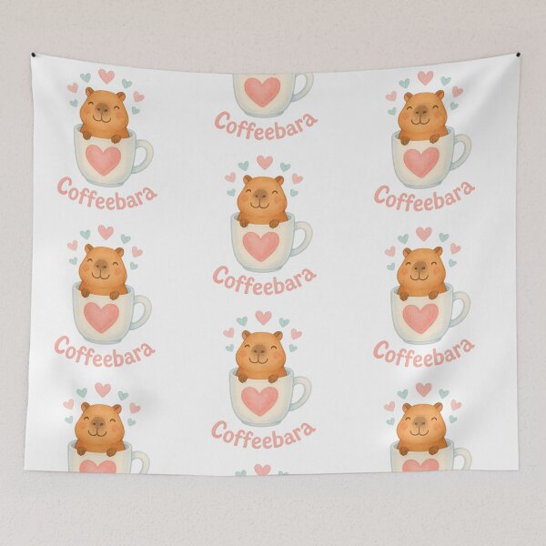 Item preview, Coffeebara Cute Capybara in a Coffee Mug Pun designed and sold by Tigerr3g.