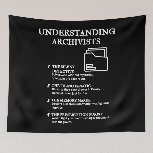 Item preview,  Understanding Archivists Hilarious Archival Life Definitions Black designed and sold by NoemCharles.